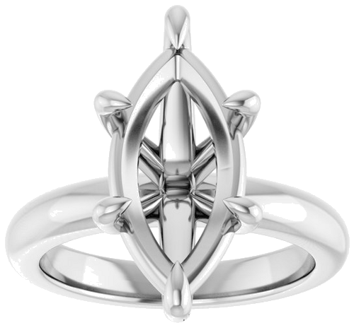 Sužadėtuvių Žiedas „Claw-Prong“ 14k white gold Marquise 16mm x 8mm (3)