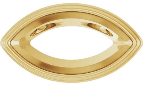 Pakabukas „Bezel-Set Solitaire“ 14k yellow gold Marquise 10mm x 5mm (1)