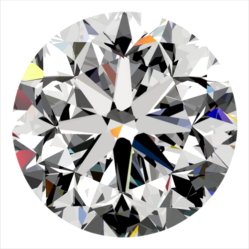 0.3 carat J-VS2 GD cut Natūralus Round Deimantas (1)