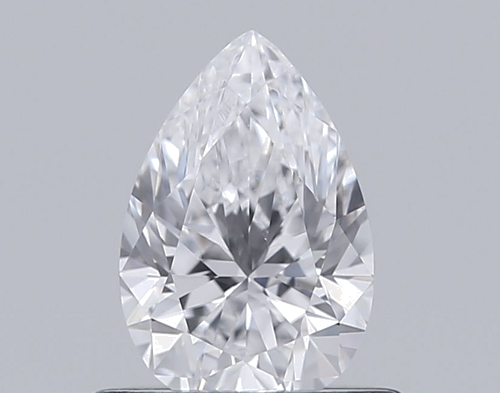 0.62 carat D-VVS2 Natūralus Pear Deimantas (1)
