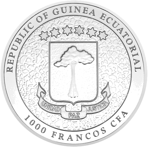 1 oz Жираф 2021 Гвинея сребърна монета (2)