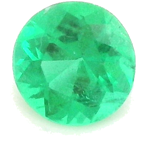 0.24 carat GREEN Round Smaragdas (1)