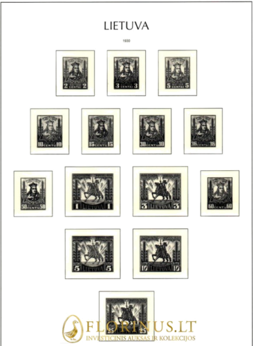 Литва 1918 - 1940 год. (Илюстровани листове за пощенски марки) (3)
