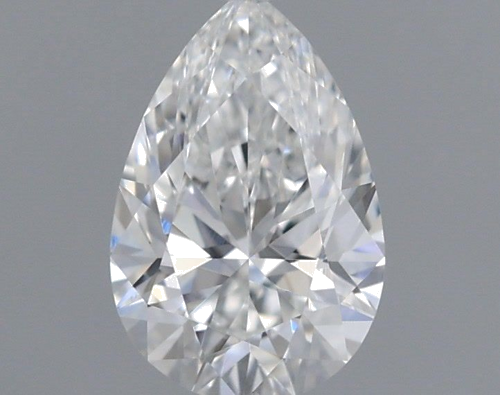 0.42 carat F-VVS2 Natūralus Pear Deimantas (1)