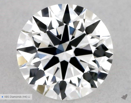 0.3 carat E-VS1 Excellent cut Natūralus Round Deimantas (1)