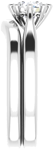 14K White 5.8 mm Round Solitaire Engagement Ring Mounting (9)