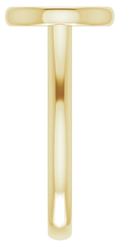 Sužadėtuvių Žiedas „Bezel-Set Solitaire“ 750 Geltonojo Aukso Round 9.4mm (4)