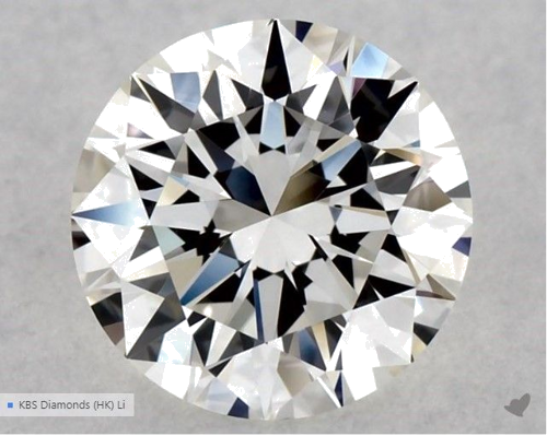 1.0 carat H-VVS1 Excellent cut Natūralus Round Deimantas (1)