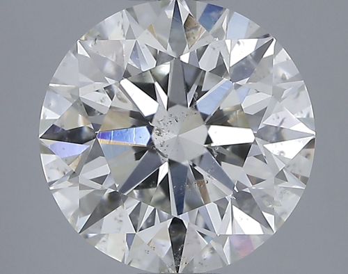 3.51 carat I-SI2 Excellent cut Natūralus Round Deimantas (1)