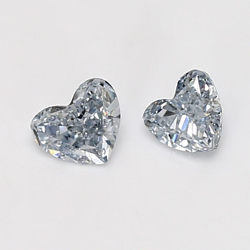 0.27 carat Fancy Blue-VVS2 Natūralus Heart Deimantas (1)