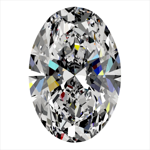 0.34 carat G-VVS1 Natūralus Oval Deimantas (1)