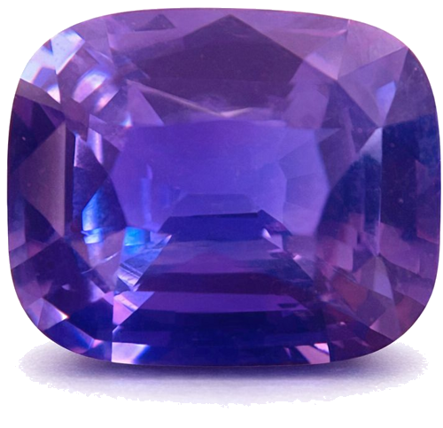 6.14 carat PURPLE Cushion Safyras (1)