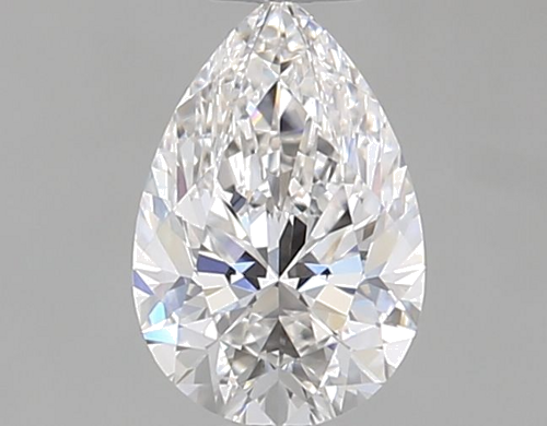 0.51 carat F-VVS1 Natūralus Pear Deimantas (1)