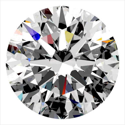 0.3 carat F-VVS2 Excellent cut Natūralus Round Deimantas (1)