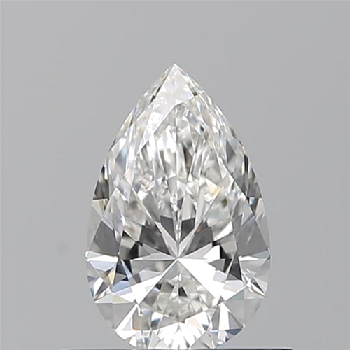 0.6 carat F-VS1 Natūralus Pear Deimantas (1)