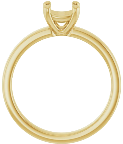 Sužadėtuvių Žiedas „Solitaire“ 14k yellow gold Cushion 6mm (2)
