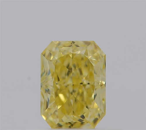 0.59 carat Fancy Intense Yellow-VS2 Natūralus Radiant Deimantas (1)