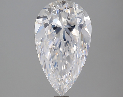 2.5 carat D-VVS2 Natūralus Pear Deimantas (1)