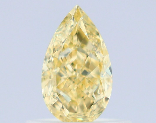 0.51 carat Fancy Yellow-VS2 Natūralus Pear Deimantas (1)
