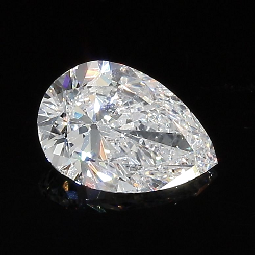 1.0 carat F-SI2 Natūralus Pear Deimantas (1)