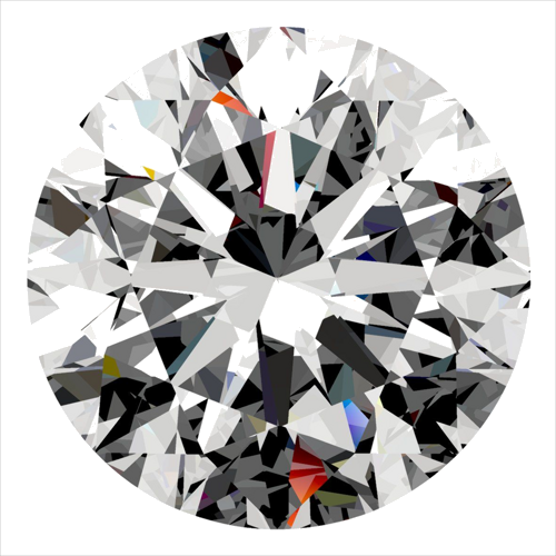 0.4 carat F-VVS1 Very Good cut Natūralus Round Deimantas (1)