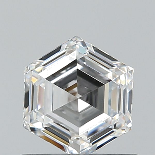 0.6 carat F-VVS1 Natūralus Hexagonal Deimantas (1)