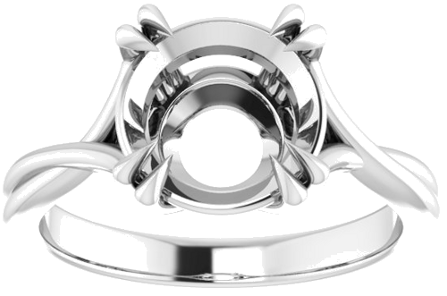 Sužadėtuvių Žiedas „Solitaire“ 950 Platinos Round 9.4mm (3)