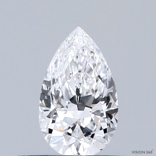 0.32 carat D-IF Natūralus Pear Deimantas (1)