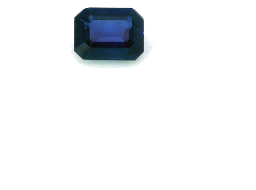 0.73 carat BLUE STEP cut Octagonal Safyras (1)