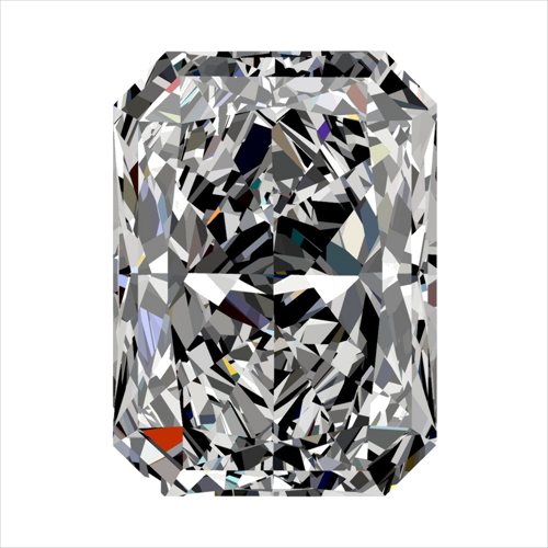 0.32 carat H-VVS1 Natūralus Radiant Deimantas (1)