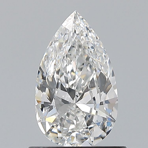 0.7 carat F-VS2 Natūralus Pear Deimantas (1)