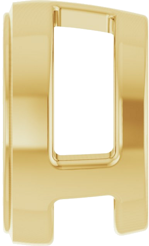 Pakabukas „Round Bezel-Set Slide“ 18k yellow gold Round 7mm (3)