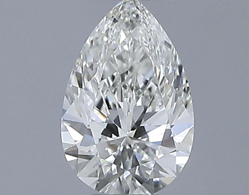0.5 carat H-VS2 Natūralus Pear Deimantas (1)