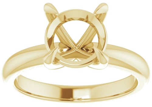 Sužadėtuvių Žiedas „Claw-Prong Solitaire“ 14k yellow gold Round 8.8mm (3)