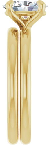 Sužadėtuvių Žiedas „Solitaire“ 417 Geltonojo Aukso Oval 8mm x 6mm (9)