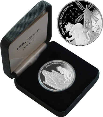 2019 Latvia Fairy Tales Cat’s Mill 5 Euro Silver Coin (3)