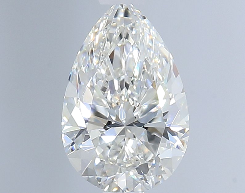 0.62 carat F-VVS2 Natūralus Pear Deimantas (1)