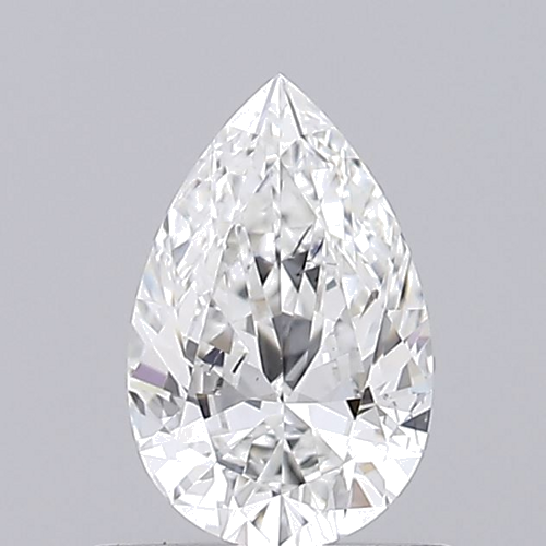 0.53 carat F-SI1 Natūralus Pear Deimantas (1)