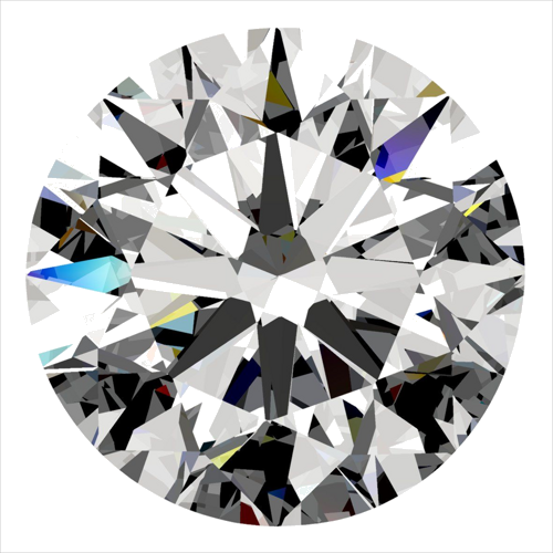 0.4 carat F-SI1 Excellent cut Natūralus Round Deimantas (1)
