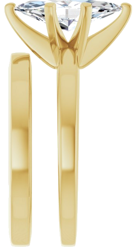 14K Yellow 12x6 mm Marquise Solitaire Engagement Ring Mounting (9)