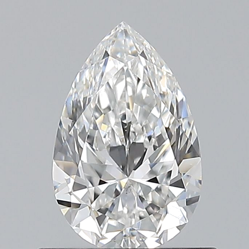 0.7 carat F-VS2 Natūralus Pear Deimantas (1)
