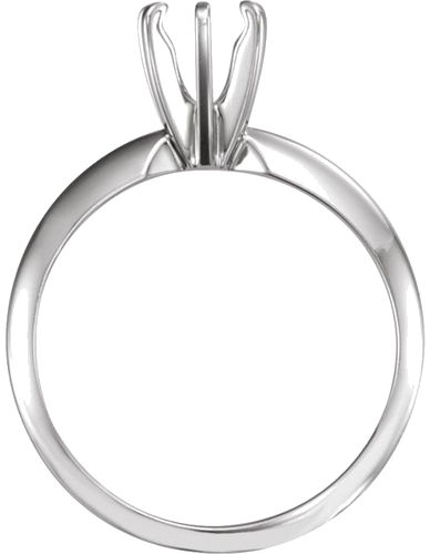 Sužadėtuvių Žiedas „Pre-Notched Solitaire“ 585 Baltojo Aukso Round 5.4mm x 5.7mm (2)