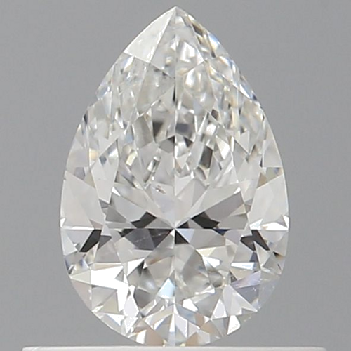 0.5 carat F-SI1 Natūralus Pear Deimantas (1)