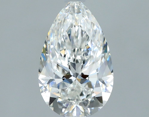 0.71 carat F-SI1 Natūralus Pear Deimantas (1)