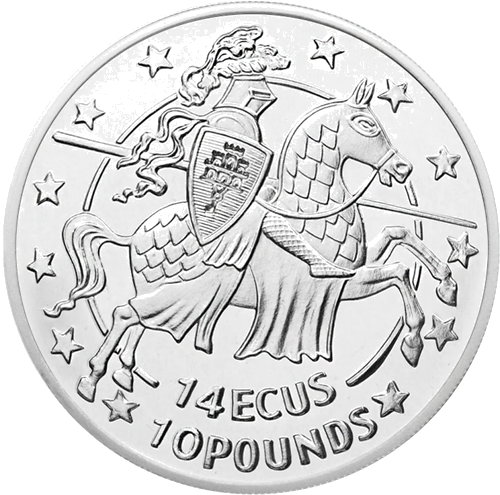 10 Pounds 1992 Gibraltar Silver Coin (2)