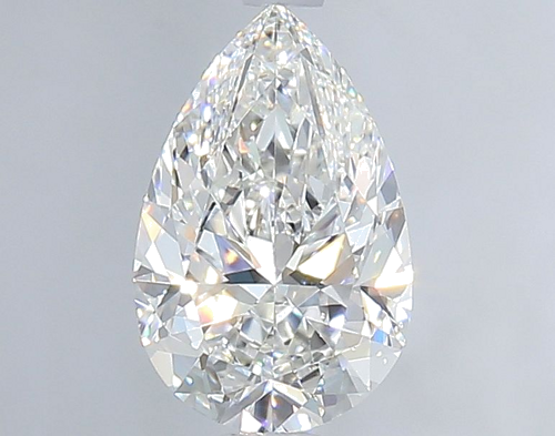 0.9 carat F-VS2 Natūralus Pear Deimantas (1)