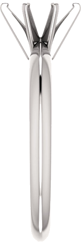 Sužadėtuvių Žiedas „6-Prong Solitaire“ 950 Platinos Oval 7mm x 5mm (4)