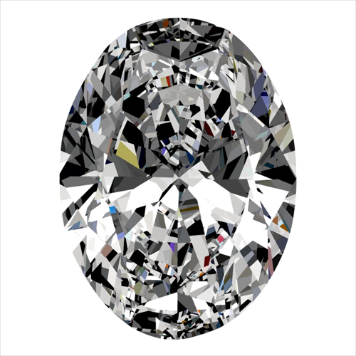 0.41 carat G-VVS1 Natūralus Oval Deimantas (1)