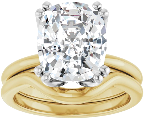 Sužadėtuvių Žiedas „Twin-Prong Octet® Solitaire“ 14k yellow/white gold Elongated Cushion 11mm x 9mm (8)