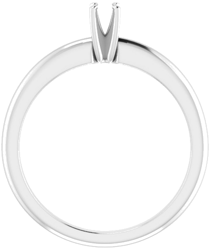 Sužadėtuvių Žiedas „Solitaire“ 585 Baltojo Aukso Round 3mm (2)